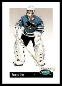 1994 Parkhurst Arturs Irbe #V79 San Jose Sharks Vintage NHL Hockey Base Set 