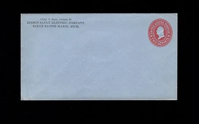 Edison Sault Electric Company Unused Sault Sainte Marie Michigan 2c PSE Cover 6r - Image 1 of 2