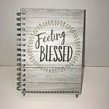 Inspirational Hardcover Spiral Blank Lined Journal Notebook Feeling Blessed NEW