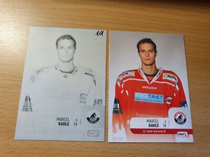 DEL2 18-19 2018-2019 press plate Marcel Kahle EC bad Nauheim