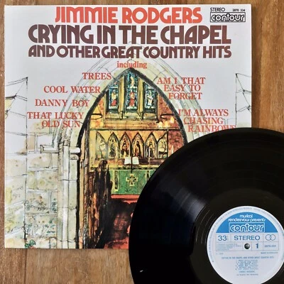 Jimmie Rodgers ~ Crying In The Chapel (Contour 2870 334) 1972 Near Mint Vinyl - Image 1 of 4