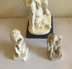 MARBLE CARVED DESIGNER ESTATE MALE￼ELEGANT STATUE - 15” HIGH - Picture 1 of 6