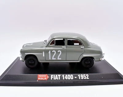 Modellini auto 1000 MIGLIA scala 1:43 FIAT 1400 diecast collezione ixo edicola - Immagine 1 di 2