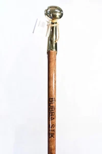 Bubba Walking Cane Texas Style Stick Mahogany Hardwood Brass Hame Handle 39 Inch - Picture 1 of 4