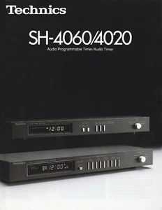 High res scans of brochure for Technics SH-4060 & SH-4020 digital audio timer  - Zdjęcie 1 z 1