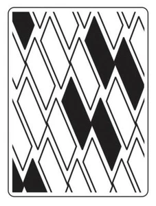 Modern RECTANGLE 4.25 x 5.75 Darice Embossing Folder Background 30023123 - Picture 1 of 1