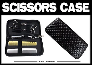 Hair Scissors Bag Black Hold 2pcs Hair Scissors And Combs * CASE ONLY * - Picture 1 of 5