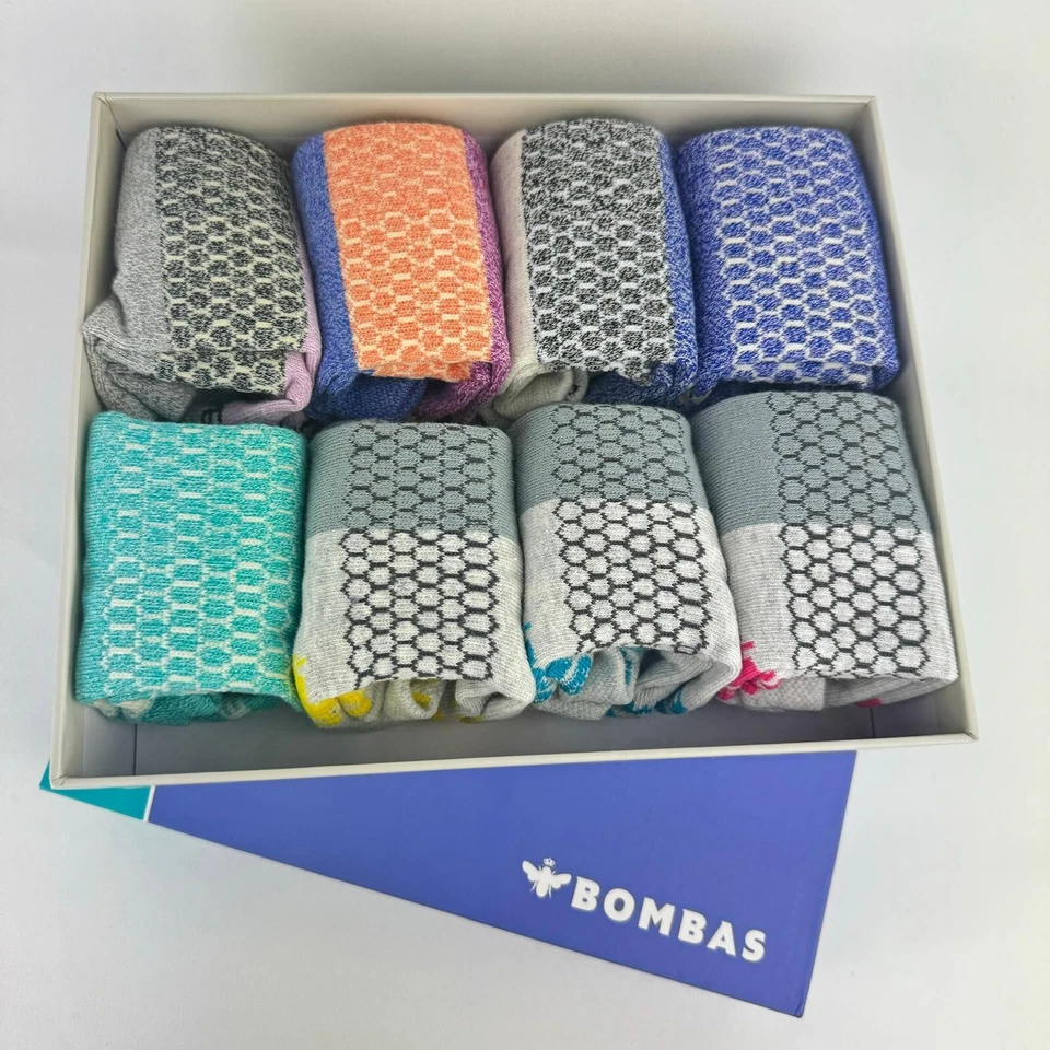 Bombas Women's Ankle Socks 8-Pack Gift Box Size Medium 8-10.5 - Image 1 of 4