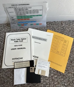 Hitachi Tablet Digitizer Puma Plus HDG-1212E Bedienungsanleitung Paket/Papiere/Disks - Bild 1 von 10