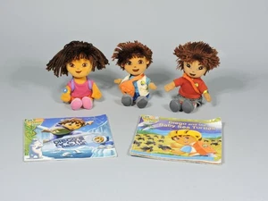 Go Diego Go & Dora the Explorer Plüschpuppen mit Rucksäcken & Büchern - Nickelodeon - Bild 1 von 9