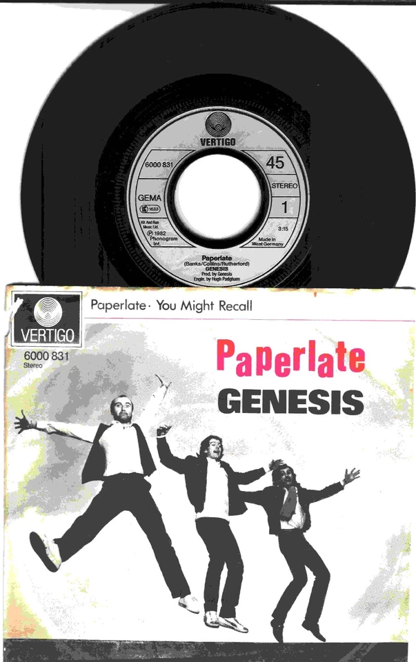 Genesis - Paperlate 7" Vinyl - Bild 1 von 1