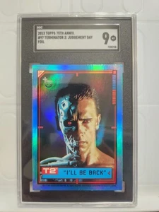 2013 Topps Anniversary Terminator Rainbow Foil SGC 9 - Picture 1 of 2