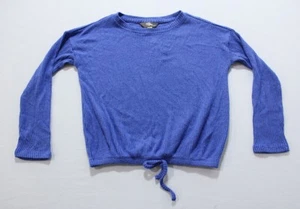 Rumi + Ryder Girl's L/S Drawstring Waistband Ribbed Top EJ2 Blue Small NWT - Picture 1 of 3