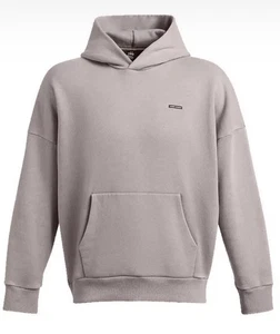 Felpa con cappuccio oversize Under Armour uomo 4XL Icon lavaggio pile pesante 1386552-015 - Foto 1 di 4