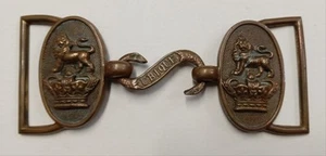 Victorian British Army Royal Artillery Officers Snake Bronze Belt Buckle - Picture 1 of 5