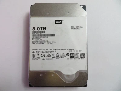 WD WD80EMAZ-00WJTA0 8,0 TB DISCO DURO INTERNO 3,5" 5400 RPM SATAIII PROBADO Y LIMPIADO Foto 1 de 4