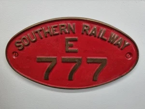 Loco reproduction cabside plate. Brass. Southern Railway. - Picture 1 of 3