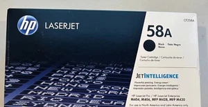 GENUINE HP 58A Black LaserJet Toner Cartridge CF258A NEW Unopened M404 MFP M428 - Bild 1 von 5