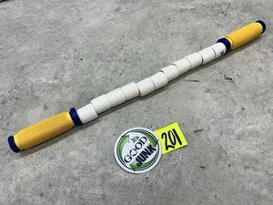 The Stick Body Roller Massage Therapy Tool Original 20" Yellow Handle 11 Bead - Picture 1 of 8