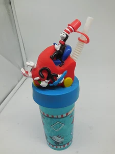 DC9 Dr. Seuss The Cat in the Hat 16-oz.  Plastic Sippy Tumbler  Cup  The Car - Picture 1 of 5