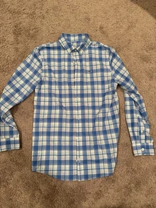 Vineyard Vines On the Go Performance Button Shirt Boys M OTG Whale - Picture 1 of 2
