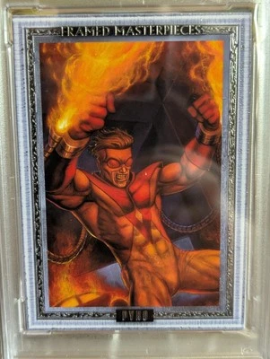  Pyro #24 Silver Framed Masterpiece 04/10 PSA8 2024 Marvel Masterpieces Grego   - Image 1 of 4