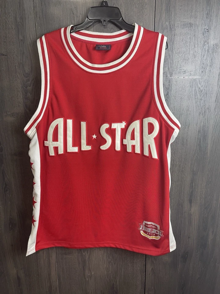 Vintage Ice Pole 2004 #23 Basketball Jersey Star Spangled Adult 2XL Red - Image 1 of 4