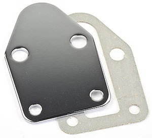 Proform 66106 Chrome Fuel Pump Block Off Plate - Picture 1 of 2