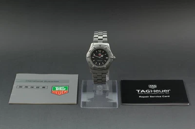 Vtg 1996 [Near MINT] Tag Heuer 2000 Professional WK1210 Black Dial Men's Watch - Image 1 of 4