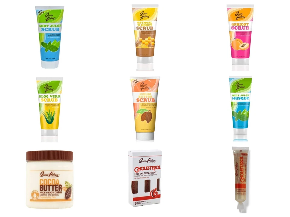 Queen Helene Skin & Hair Care-Facial Scrub, Masque/Body Cream/Hot Oil-Pick Yours - Image 1 of 1