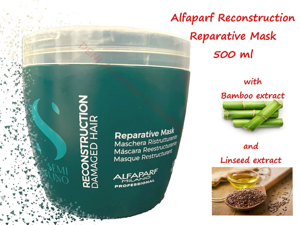 Alfaparf Semi Di Lino Reconstruction Reparative Mask, Damaged Hair 500ml - Image 1 of 1