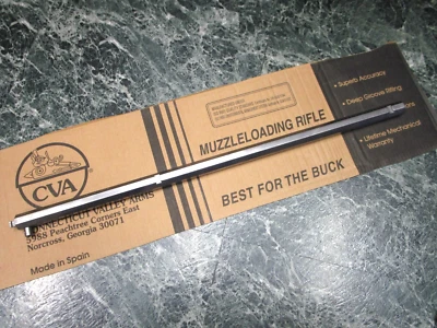 CVA CONNECTICUT VALLEY ARMS 508-1 CVA Hawken 50 Cal Barrel 1" Hook Breech, 28" Long (In the White) (Unfired)