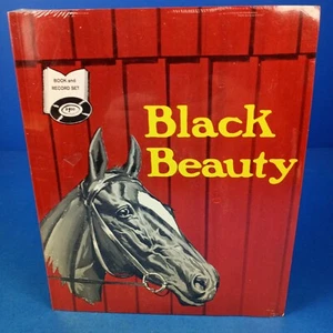 Black Beauty Book And Record Set 45 RPM Educational Reading Service 1970 SEALED - Imagen 1 de 3