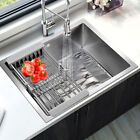 Stainless Steel Kitchen Sink Large Super Deep Single Bowl Square Undermount