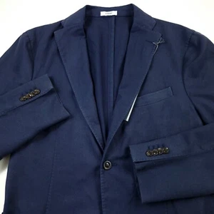 $2095 Boglioli K Jacket Slim Fit Wool & Silk Navy Blue Mens (Italy 56R) US 46R - Picture 1 of 12