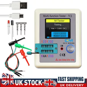 LCR-TC1 Transistor Tester TFT Diode Capacitance Meter for LCR ESR NPN MOSFET UK. - Picture 1 of 19
