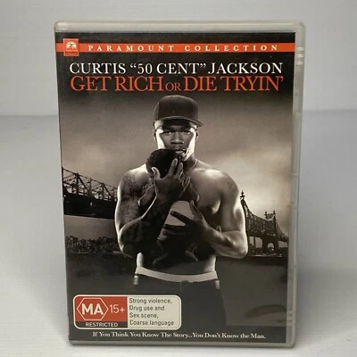 Get Rich Or Die Tryin' (DVD 2005) Region 4 VGC Curtis Jackson (a) - Image 1 of 4