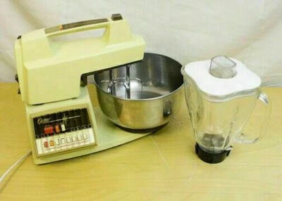 OSTER KITCHEN CENTER MIXER w/BEATERS STEEL BOWL & BLENDER JAR - Image 1 of 4