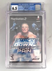 WWF Smackdown Here Comes The Pain (PlayStation 2, PS2) SEALED- CGC B+ 6.5 GRADED - Picture 1 of 7