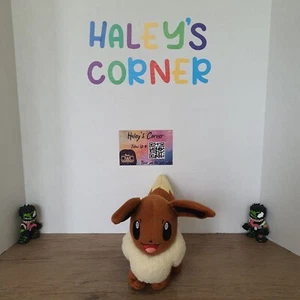 Pokemon Eevee Plush With Open Mouth Smiling 6" 2017 Tomy - Picture 1 of 4
