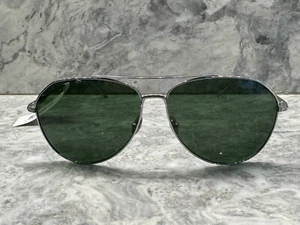 Gafas de sol TOM FORD Cyrus TF 747 16N 62-13 monturas plateadas de titanio con lentes verdes - Imagen 1 de 7