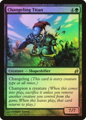 Lorwyn  MTG  FOIL  Changeling Titan   Magic - Image 1 of 2