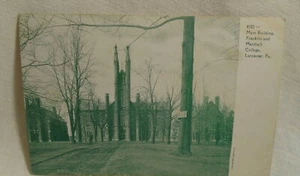 Cartolina Main Building Franklin & Marshall College Lancaster Pennsylvania inutilizzata - Foto 1 di 2