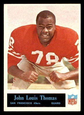 1965 Philadelphia Football #181 John Thomas EX - Image 1 of 2