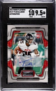 2022 Panini Playbook Tyler Allgeier Rookie Auto Autograph RC 147 Falcons SGC 9.5 - Picture 1 of 2
