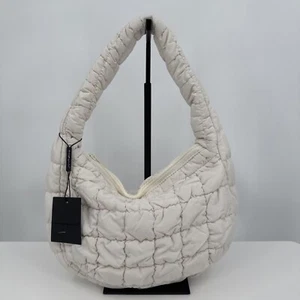 Bolso de Hombro Do Everything in Love Mujer Blanco Sólido Suave Mediano Acolchado Nuevo con Etiquetas - Imagen 1 de 7