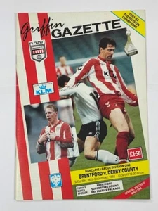 1992/93 BRENTFORD V DERBY COUNTY 26-12-1992 DIVISION 1 - Picture 1 of 1