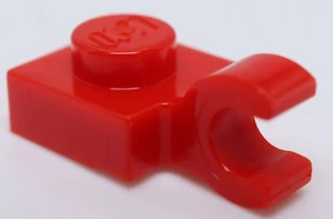 Lego 25x Red Plate Modified 1 x 1 with Horizontal Clip - Picture 1 of 1