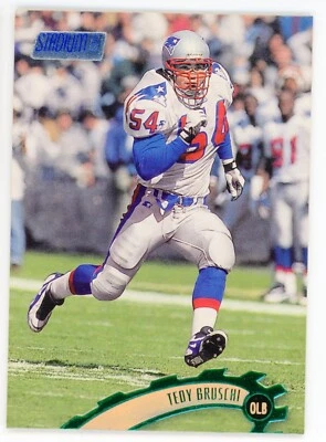 1997 Stadium Club Tedy Bruschi Card #162 - Image 1 of 4