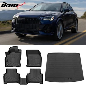 Fits 19-25 Audi Q3 All Weather 3D Molded Floor Mats Trunk Cargo Carpet Liner TPE - Picture 1 of 10